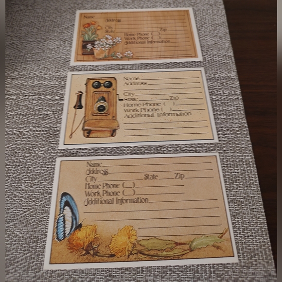 Vintage Box of Address Cards - 3 Designs - Picture 9 of 9